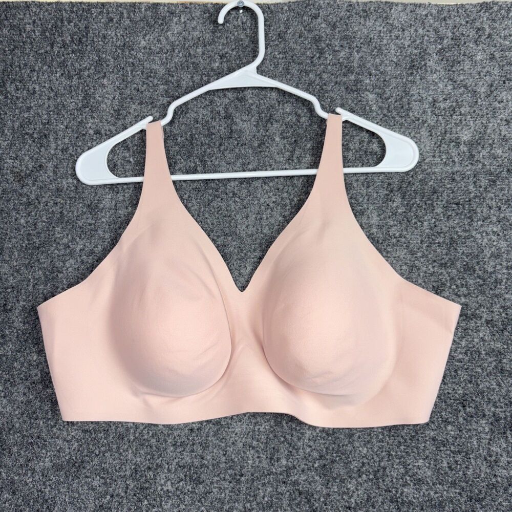 Knix Revolution V-neck Wireless  Bra XXXXL+ Pink